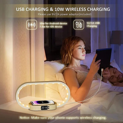 Smart Phone-Charging Lamp