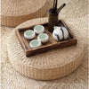 Natural Straw Floor Pillow